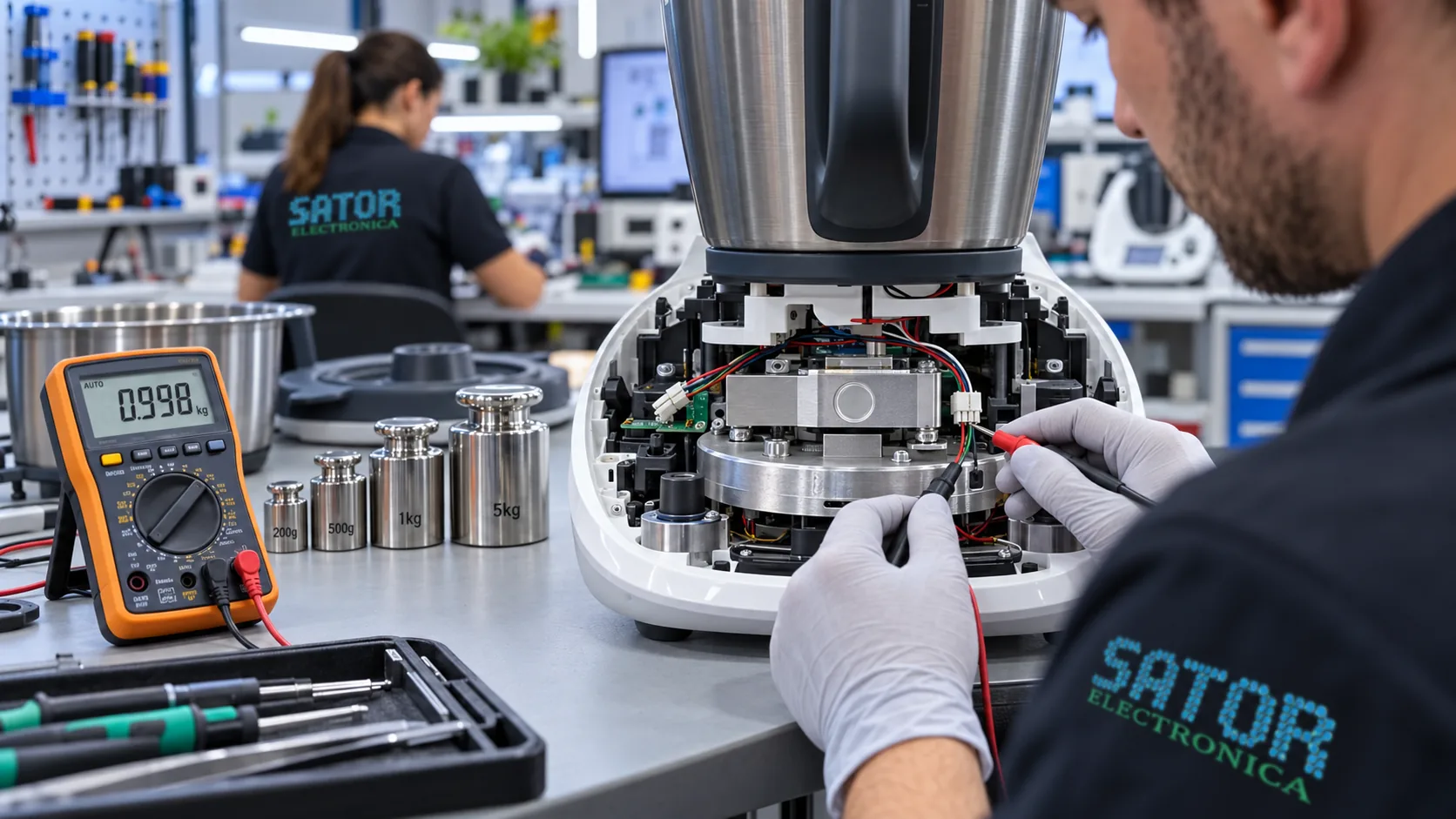 Diagnóstico de la báscula de una Thermomix en Sator Electrónica